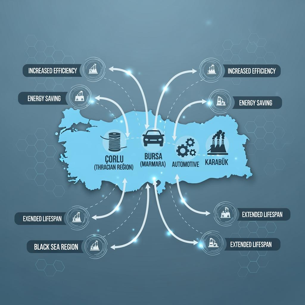 Endüstriyel sprey sistemlerinde şerbet atomizasyon verimliliği
